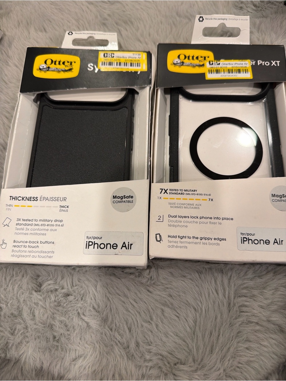 OtterBox iPhone Air Case Set in Black & clear